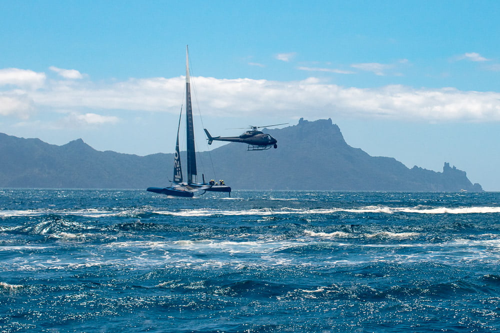 Sail GP Helicopter Foiling F50 Super boats F50